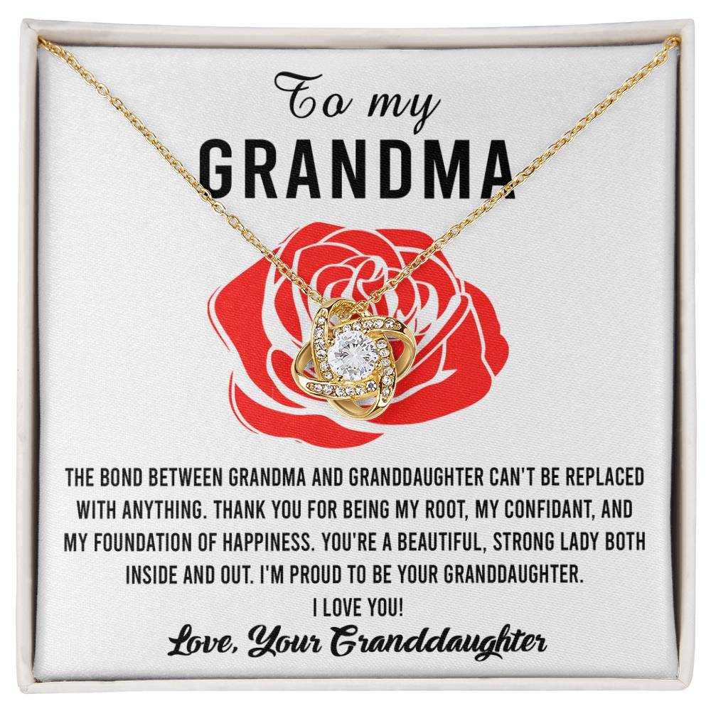 Grandma Love Knot Necklace - Strong Lady