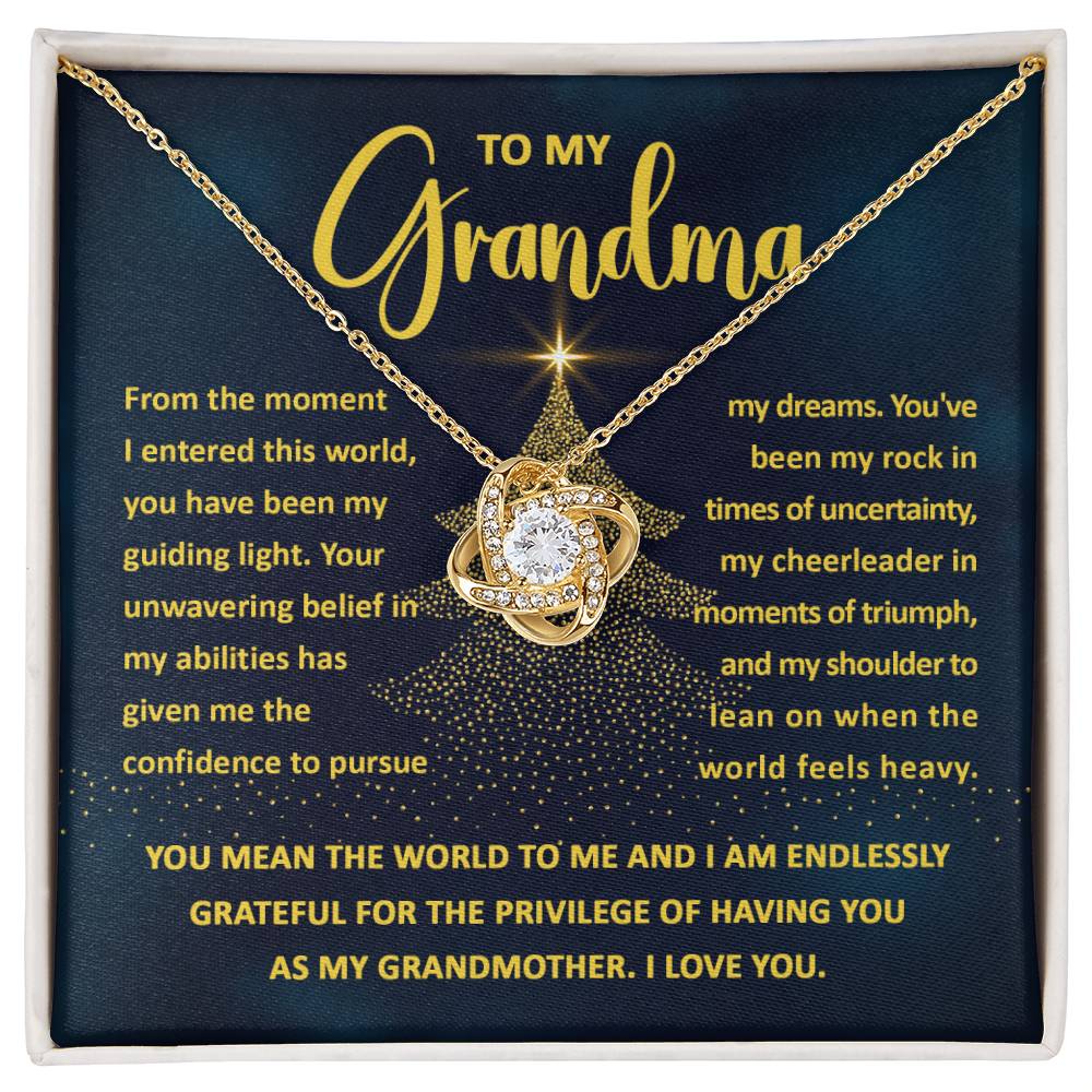 Grandma Love Knot Necklace - My Guiding Light