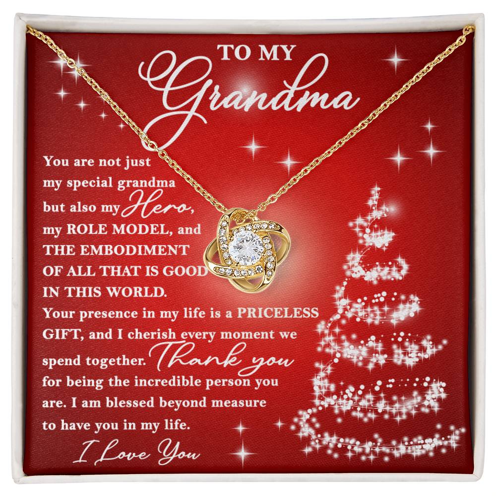 Grandma Love Knot Necklace - Priceless Gift