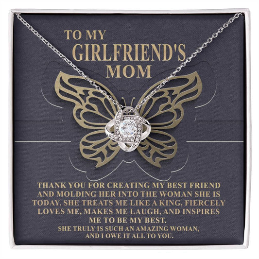 Girlfriend's Mom Love Knot Necklace - Be My Best
