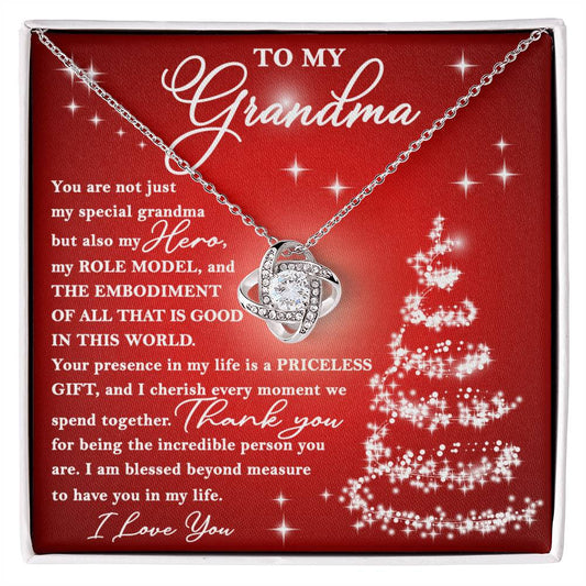 Grandma Love Knot Necklace - Priceless Gift