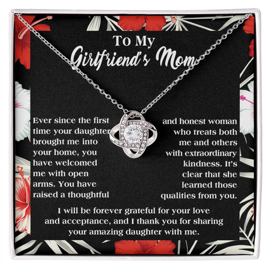 Girlfriend's Mom Love Knot Necklace - Grateful