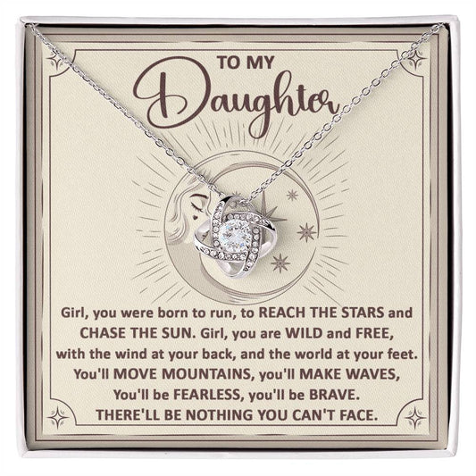 Daughter Love Knot Necklace - Chase the Sun