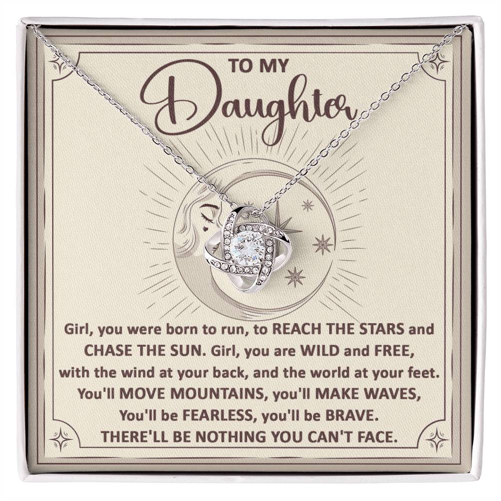Daughter Love Knot Necklace - Chase the Sun