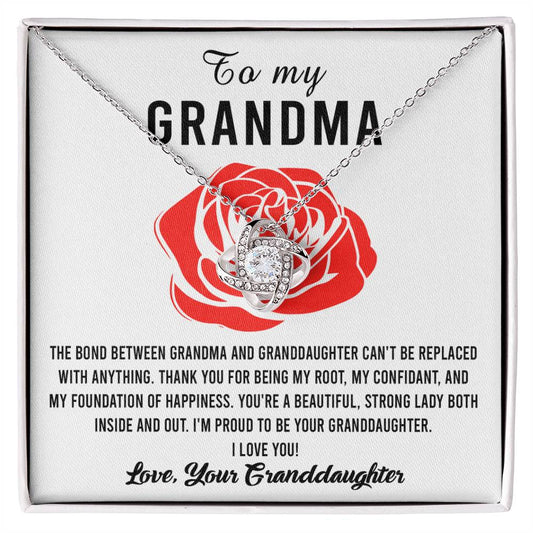 Grandma Love Knot Necklace - Strong Lady