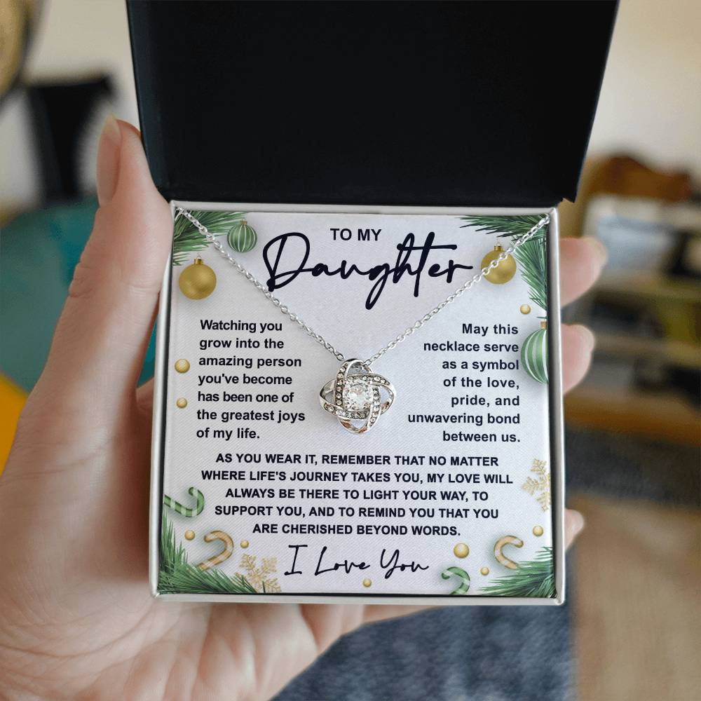 Daughter Love Knot Necklace - Symbol of Love