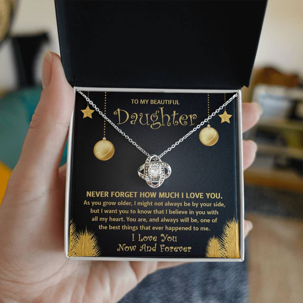 Daughter Love Knot Necklace - The Best Thing