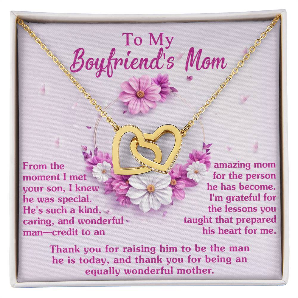 Boyfriend's Mom Interlocking Hearts - Wonderful Mother