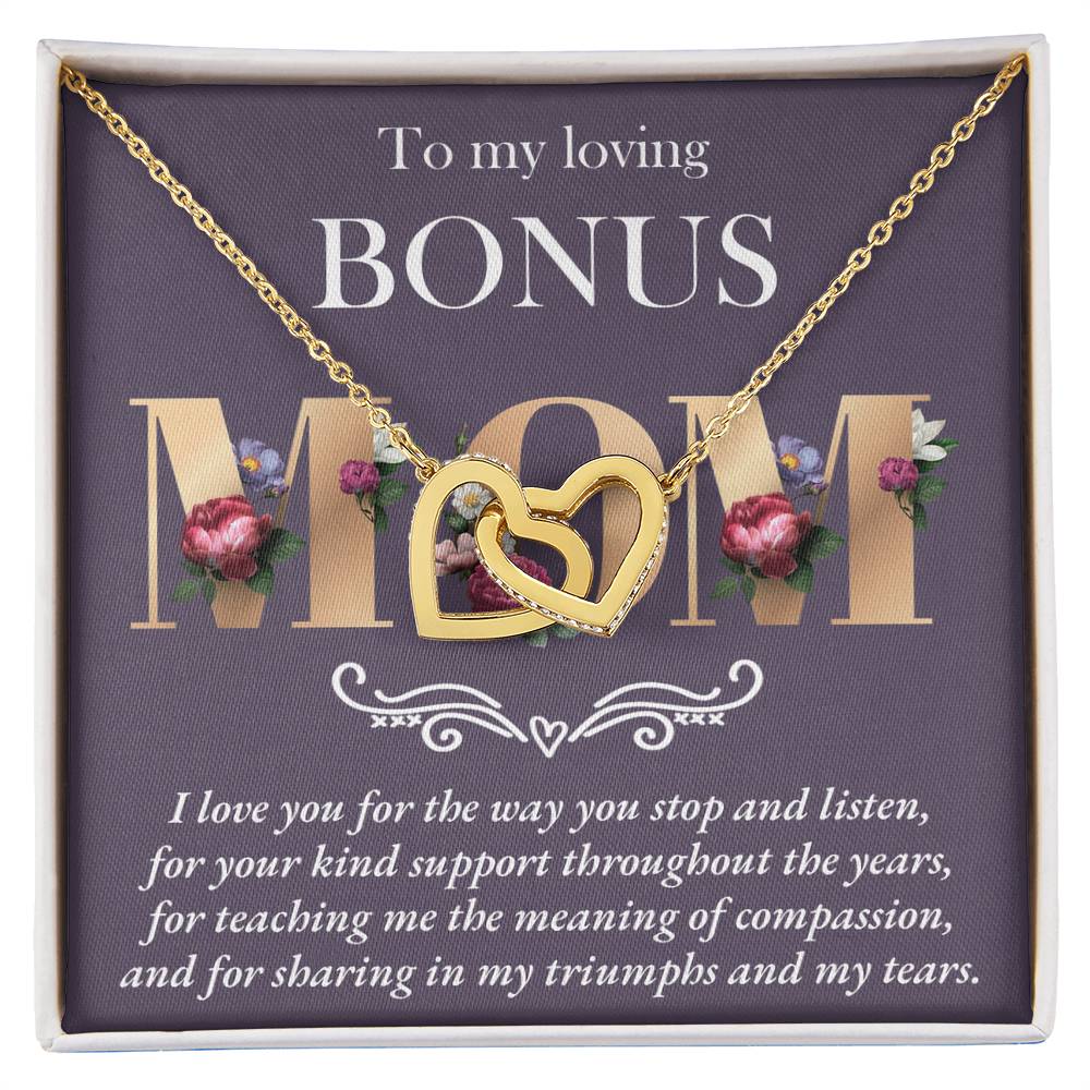 Bonus Mom Interlocking Hearts - Throughout The Years