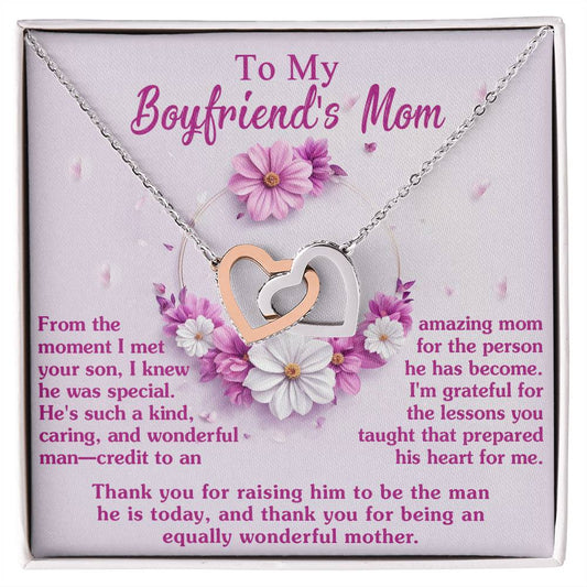 Boyfriend's Mom Interlocking Hearts - Wonderful Mother