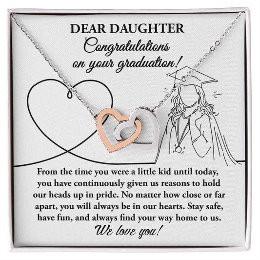 Daughter Interlocking Hearts - Your Graduation