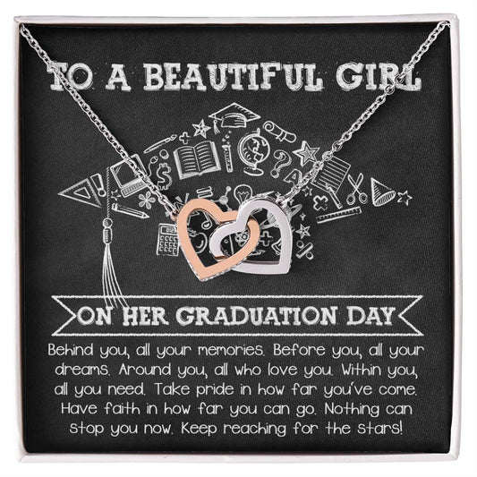 Happy Graduation Interlocking Hearts - All Your Dreams