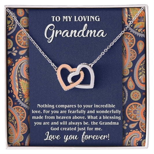 Grandma Interlocking Hearts - Just For Me