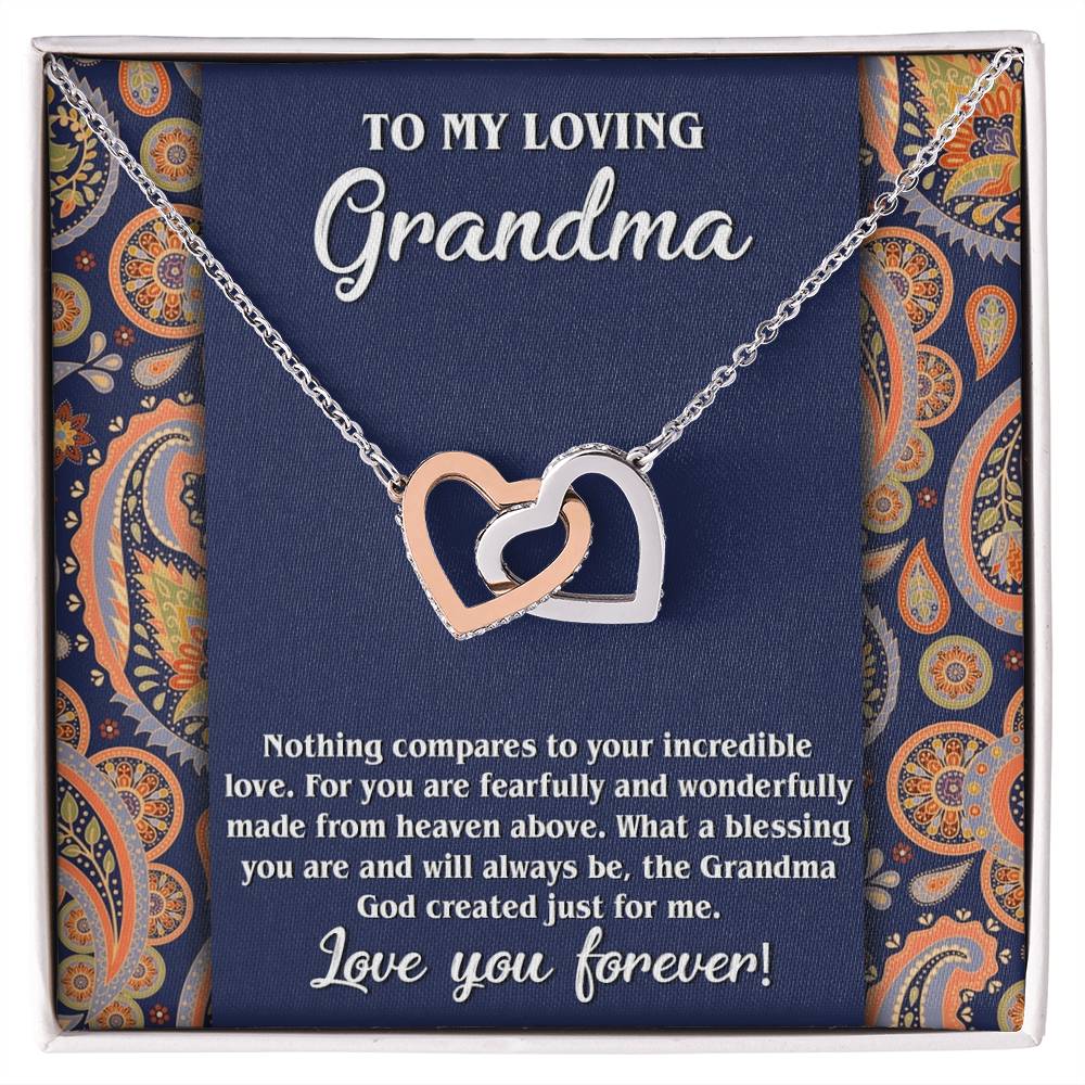 Grandma Interlocking Hearts - Just For Me