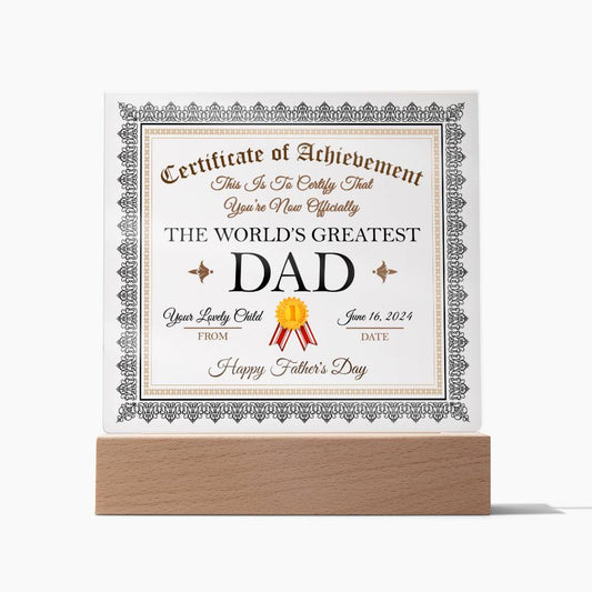 World's Greatest Dad - Acrylic Plaque