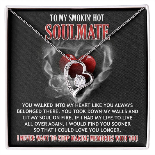 Soulmate Love Necklace - On Fire