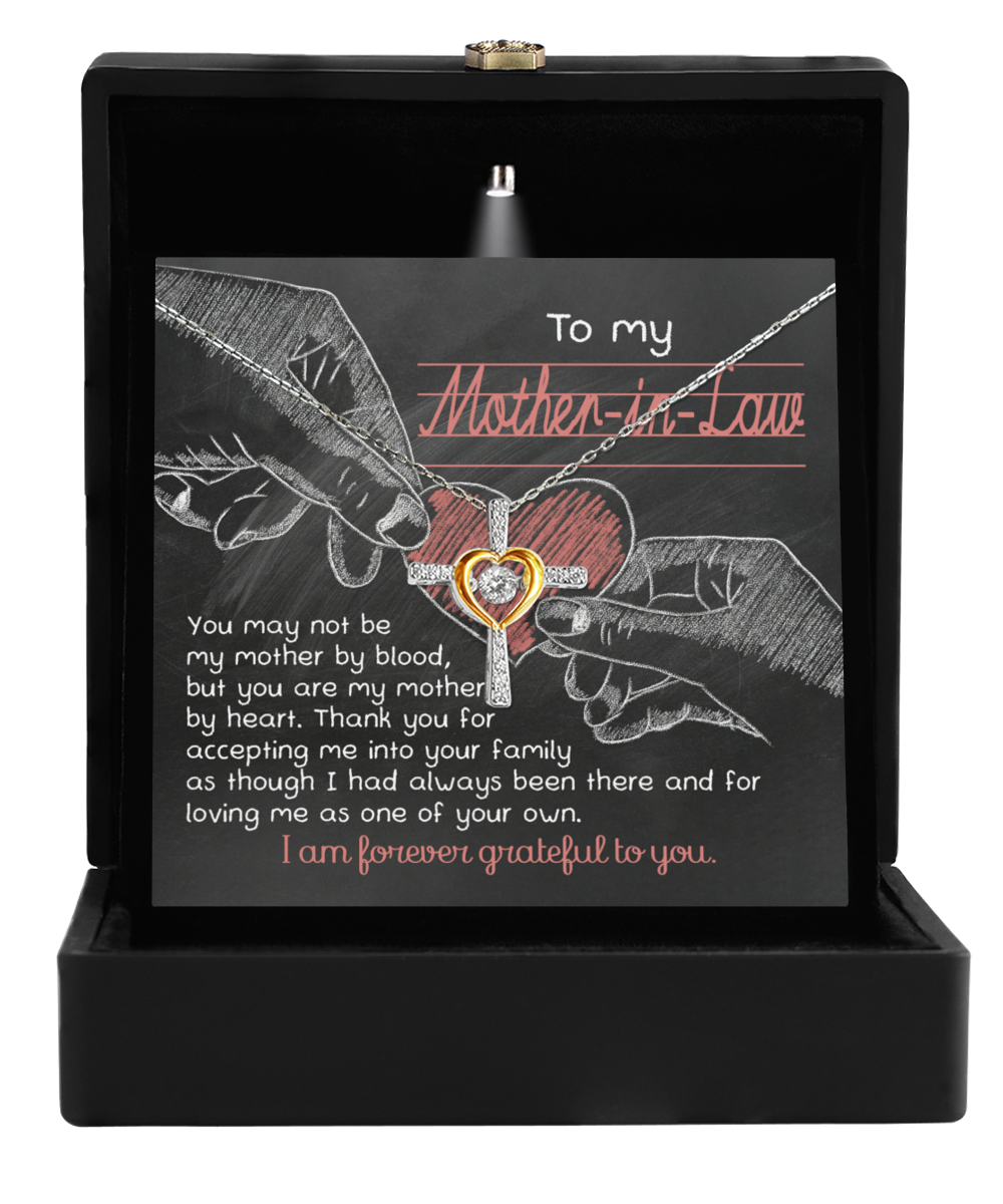 Mother in Law Cross Necklace - By Heart