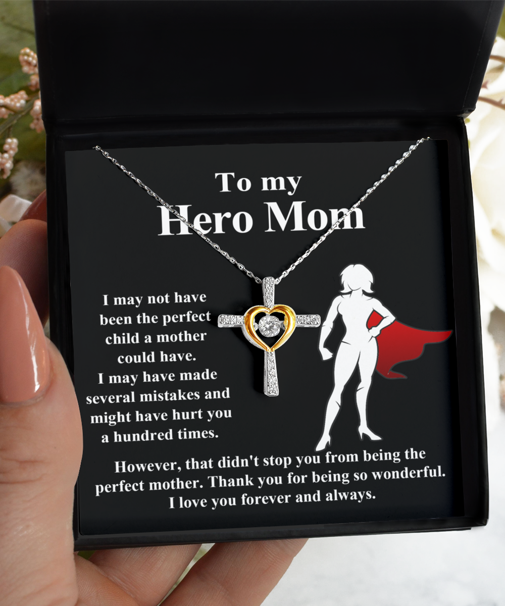 Mom Cross Necklace - Perfect Mother