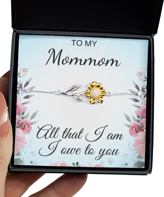 To My Mommom - All That I Am I Owe to You - Sunflower Bracelet