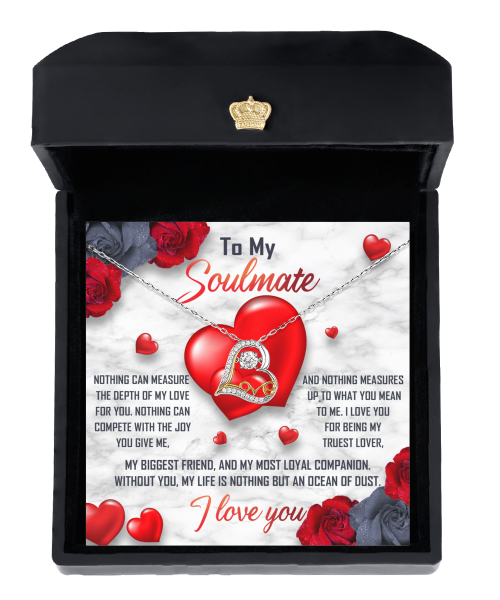 Soulmate Heart Necklace - My Truest Lover