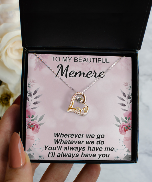 To My Memere - Wherever We Go - Sterling Silver Necklace