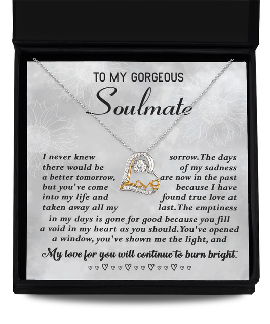 Soulmate Heart Necklace - True Love