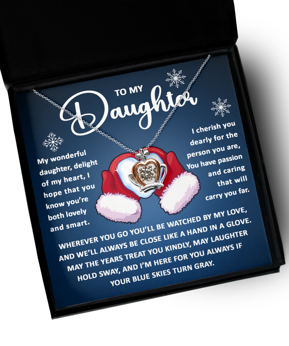 Daughter Crown Necklace - Hand in a Glove