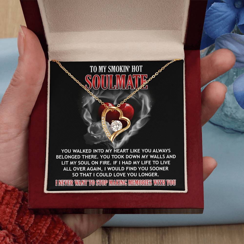 Soulmate Love Necklace - On Fire