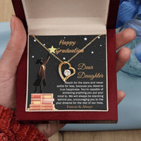 Load image into Gallery viewer, Daughter Love Necklace - Happy Graduation
