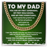 Load image into Gallery viewer, Dad Cuban Link Chain - Superhero
