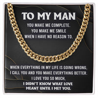 Load image into Gallery viewer, My Man Cuban Link Chain - Make Me Complete
