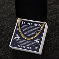 Load image into Gallery viewer, To My Son - I Believe In You - Cuban Link Chain
