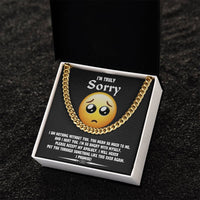 Load image into Gallery viewer, I&#39;m Sorry Cuban Link Chain - Accept My Apology
