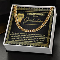 Load image into Gallery viewer, Happy Graduation Cuban Link Chain - The Future
