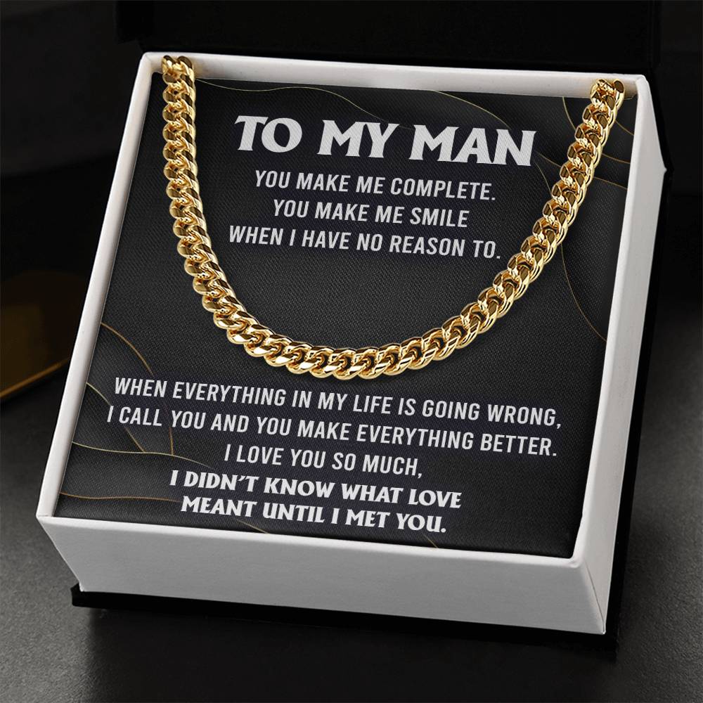 My Man Cuban Link Chain - Make Me Complete