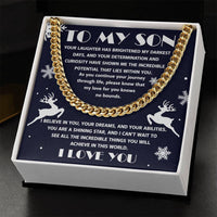 Load image into Gallery viewer, To My Son - I Believe In You - Cuban Link Chain
