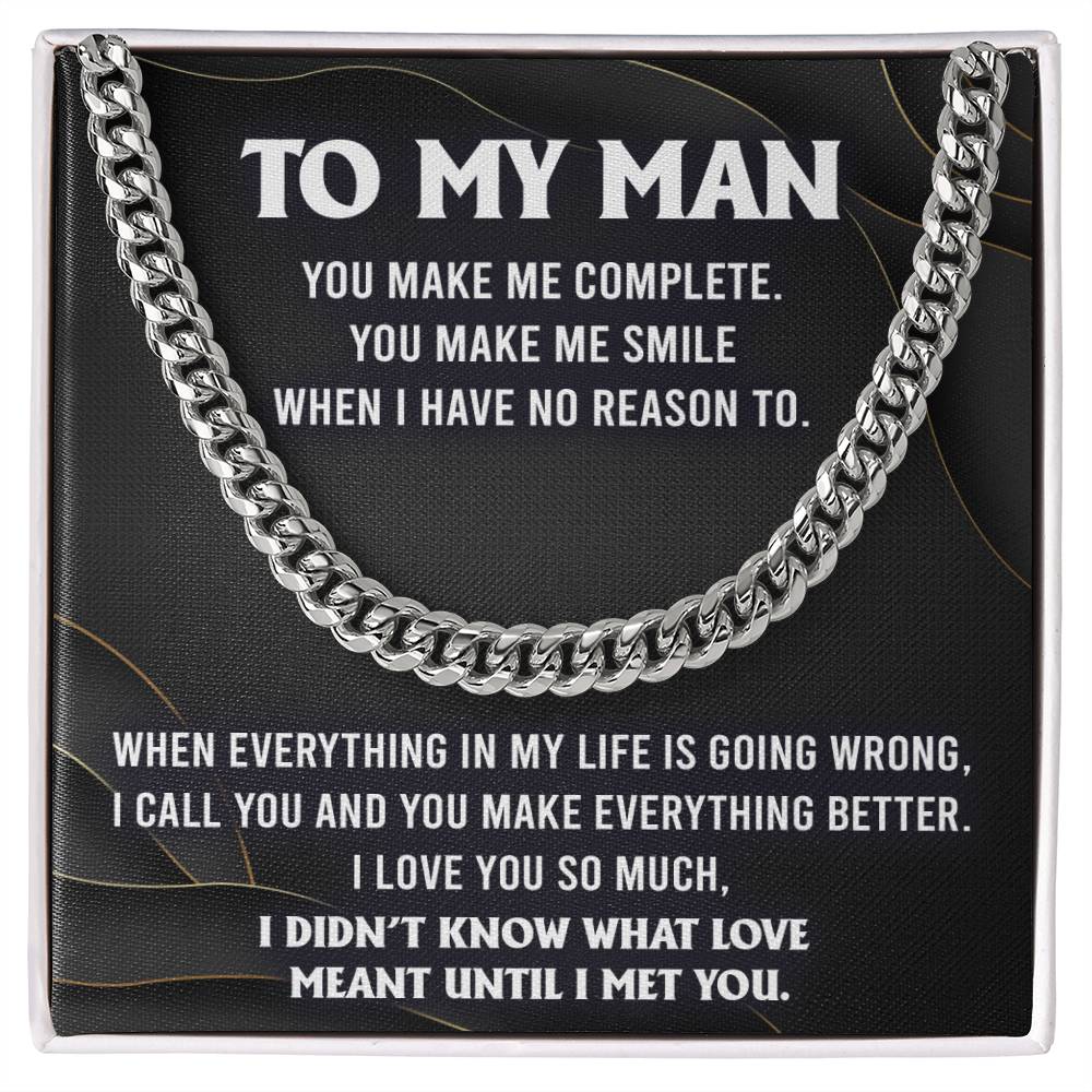 My Man Cuban Link Chain - Make Me Complete