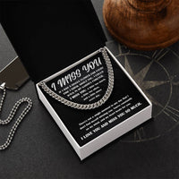 Load image into Gallery viewer, I Miss You - Cuban Link Chain - Single Flower
