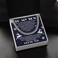 Load image into Gallery viewer, To My Son - I Believe In You - Cuban Link Chain
