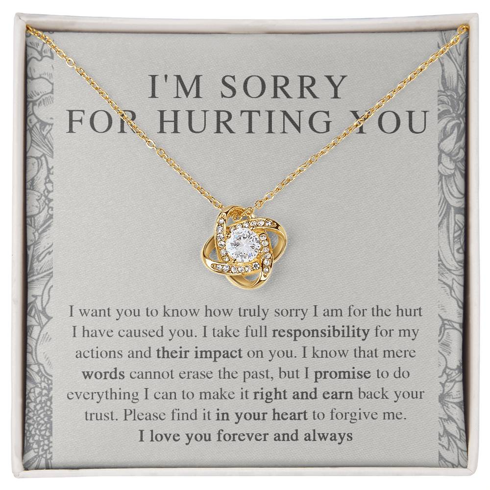 I'm Sorry Love Knot Necklace - Do Everything