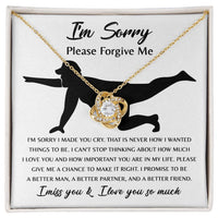Load image into Gallery viewer, I&#39;m Sorry Love Knot Necklace - Things To Be
