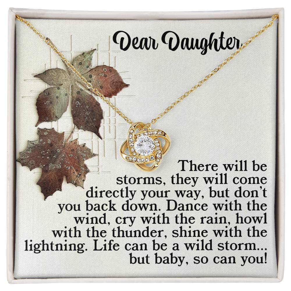 Daughter Love Knot Necklace - With The Thunder