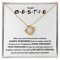 Load image into Gallery viewer, Bestie Love Knot Necklace - Promise
