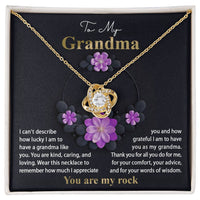 Load image into Gallery viewer, Grandma Love Knot Necklace - Words Of Wisdom
