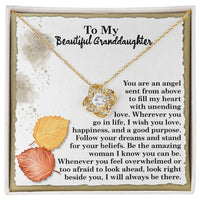Load image into Gallery viewer, Granddaughter Love Knot Necklace - Angel
