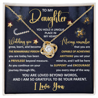 Load image into Gallery viewer, Daughter Love Knot Necklace - Unique Place
