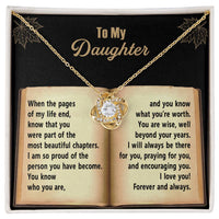 Load image into Gallery viewer, Daughter Love Knot Necklace - Beyond Your Years
