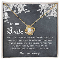 Load image into Gallery viewer, Bride Love Knot Necklace - My Best Friend
