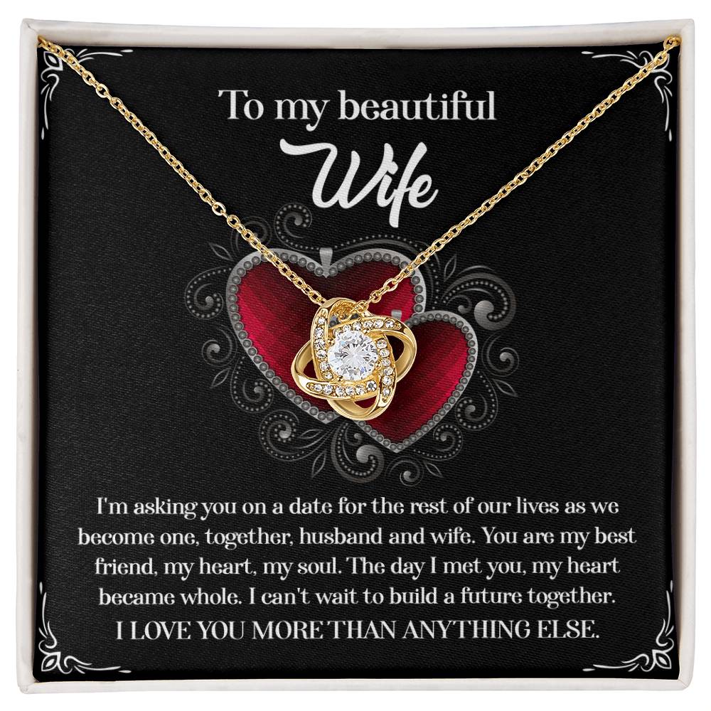 Wife Love Knot Necklace - Heart Became Whole