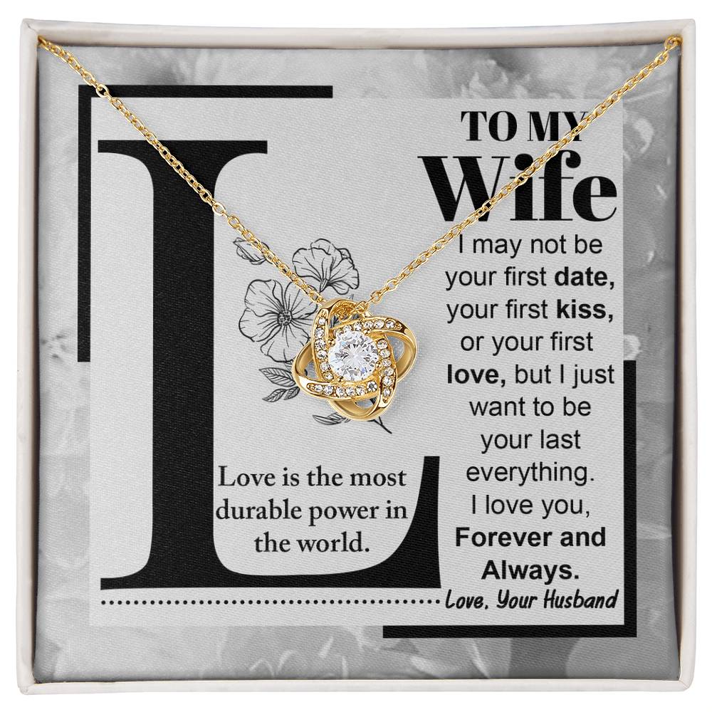 Wife Love Knot Necklace - Love Is